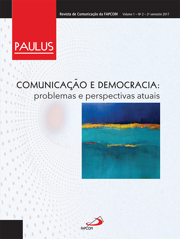 					Visualizar v. 1 n. 2 (2017): Comunicação e democracia: problemas e perspectivas atuais
				